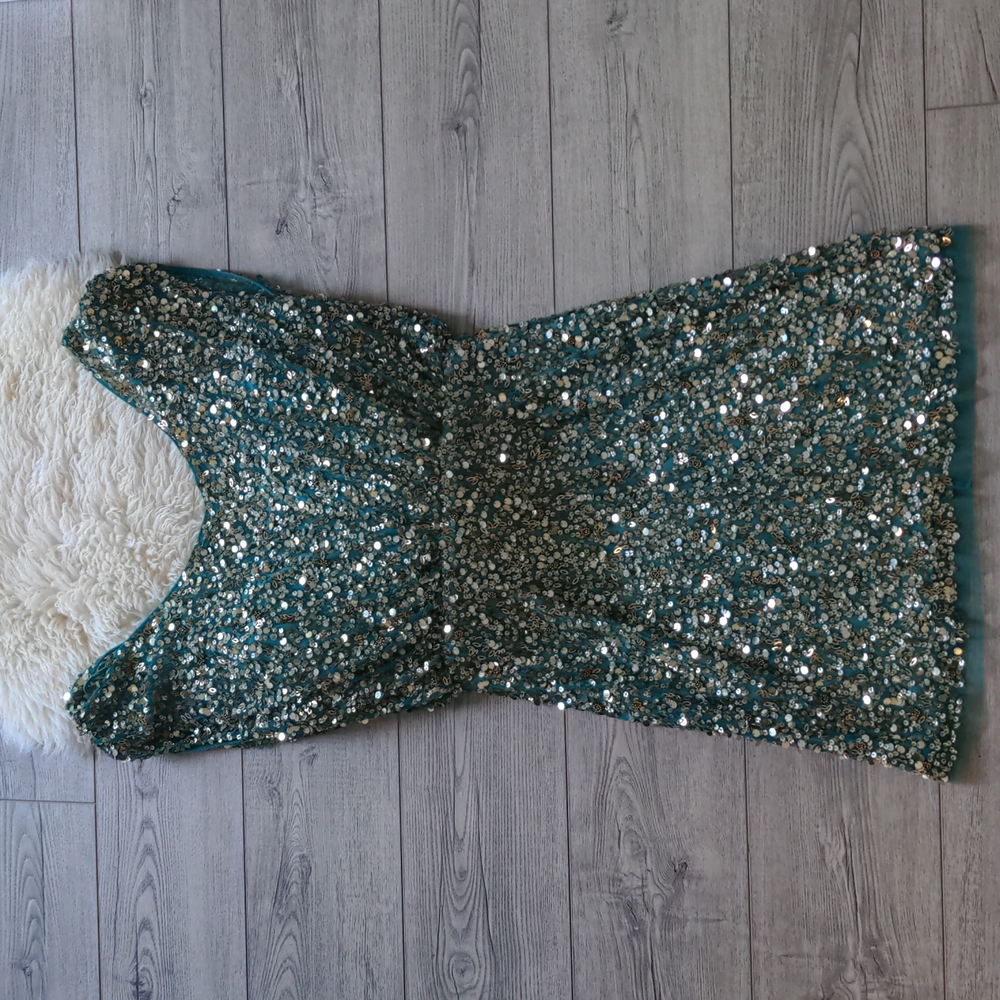 Adrianna Papell Beaded Minidress Size 10
